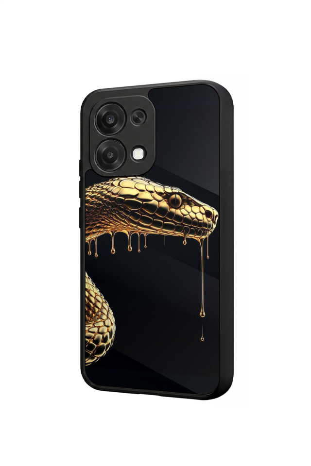 Oppo A6 Pro Uyumlu Yılan Tasarımlı Glossy Premium Kılıf