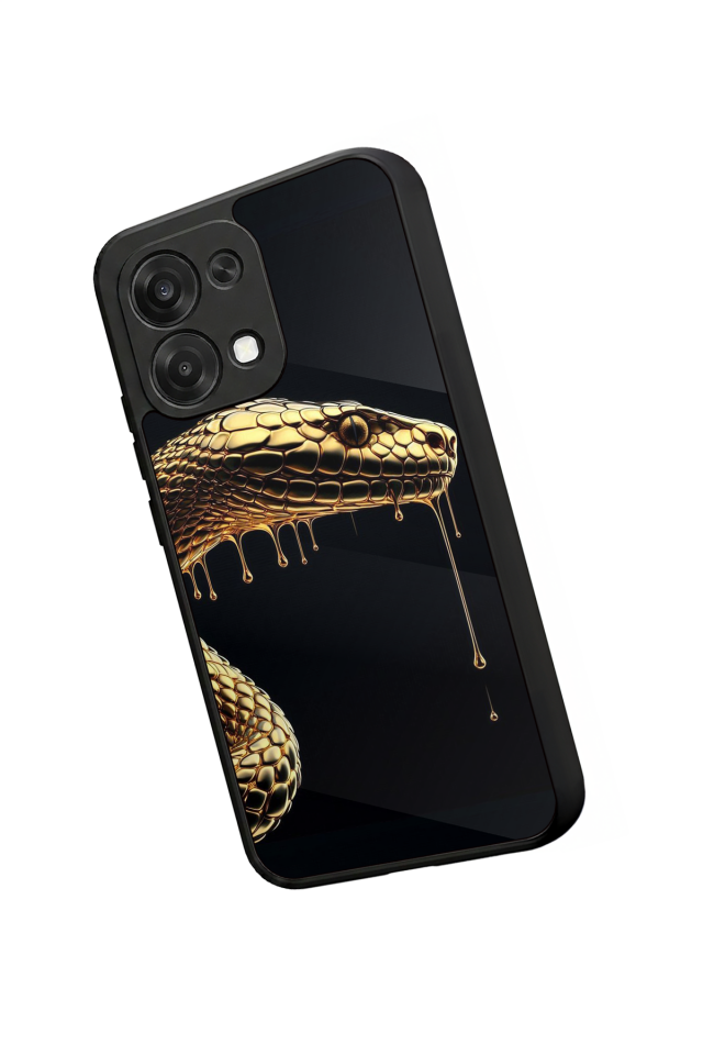 Oppo A6 Pro Uyumlu Yılan Tasarımlı Glossy Premium Kılıf