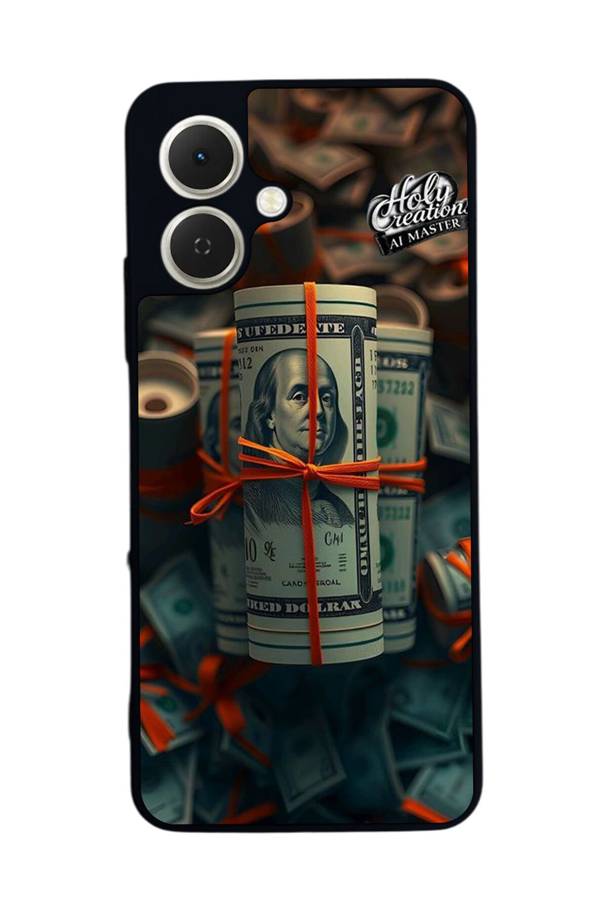 Tecno Spark GO 2 Uyumlu Para Tasarımlı Glossy Premium Kılıf