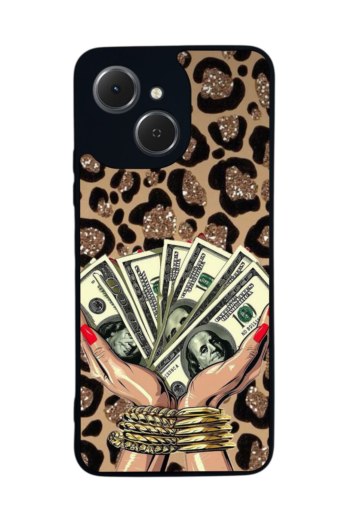 Tecno Spark 40C Uyumlu Para Tasarımlı Glossy Premium Kılıf