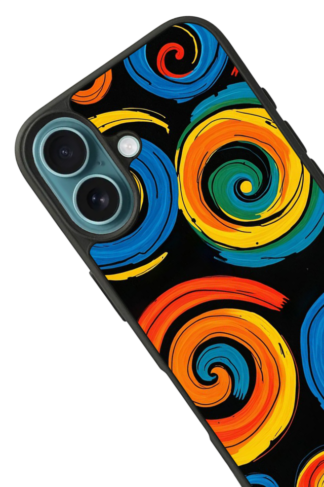 iPhone 16 Uyumlu Abstract Tasarımlı Glossy Premium Kılıf