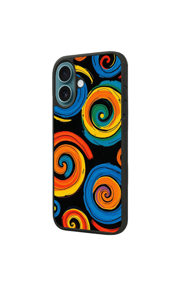 iPhone 16 Uyumlu Abstract Tasarımlı Glossy Premium Kılıf