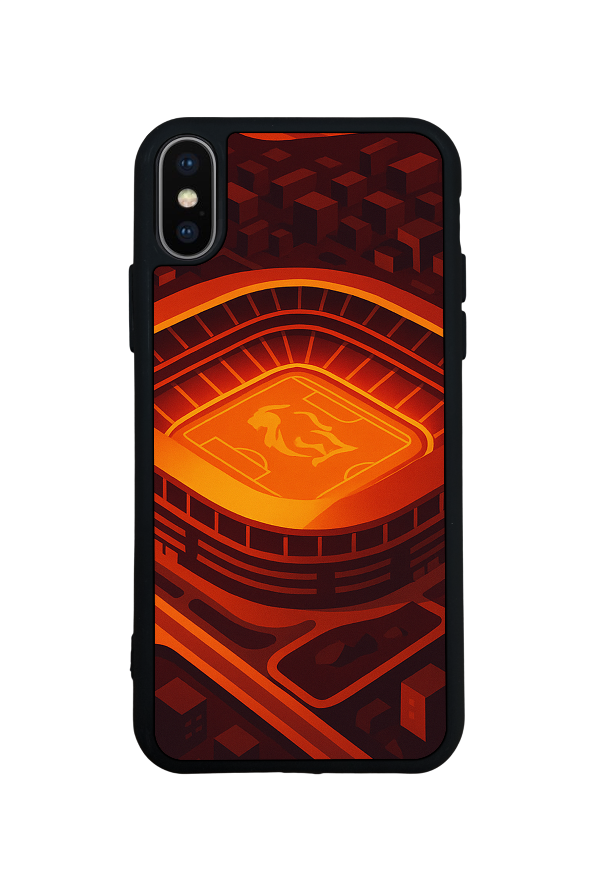 iPhone X/ XS Uyumlu Aslan Tasarımlı Glossy Premium Kılıf