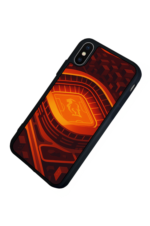 iPhone X/ XS Uyumlu Aslan Tasarımlı Glossy Premium Kılıf