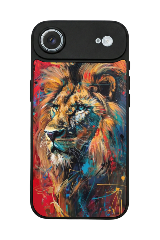 iPhone 17 Air Uyumlu Aslan Tasarımlı Glossy Premium Kılıf