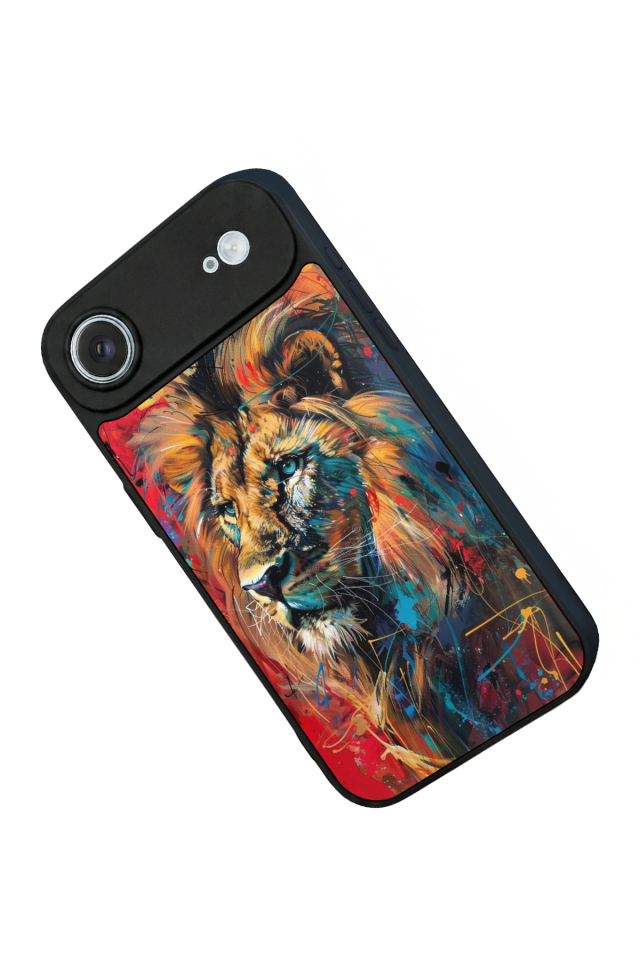 iPhone 17 Air Uyumlu Aslan Tasarımlı Glossy Premium Kılıf