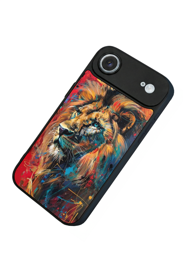 iPhone 17 Air Uyumlu Aslan Tasarımlı Glossy Premium Kılıf