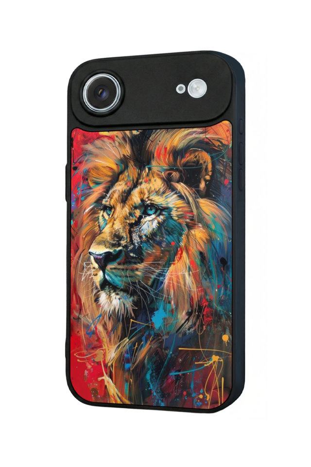 iPhone 17 Air Uyumlu Aslan Tasarımlı Glossy Premium Kılıf