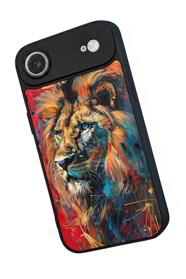 iPhone 17 Air Uyumlu Aslan Tasarımlı Glossy Premium Kılıf