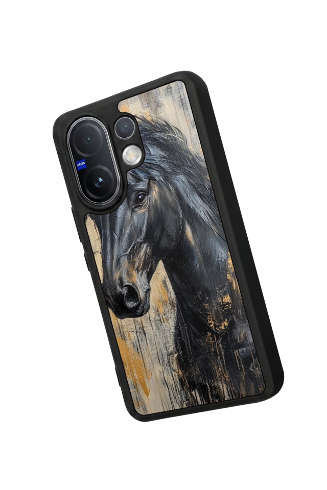 Vivo V60 Uyumlu At Horse Tasarımlı Glossy Premium Kılıf