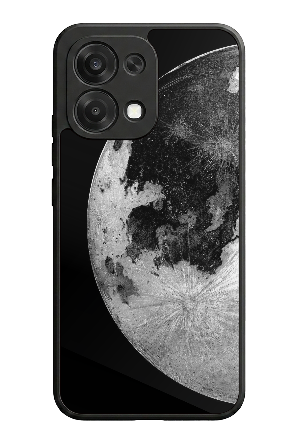 Oppo A6 Pro Uyumlu Ay Tasarımlı Glossy Premium Kılıf