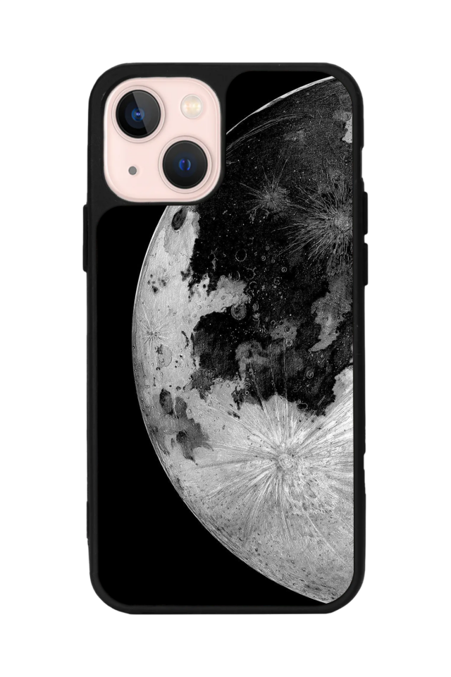 iPhone 13 Mini Uyumlu Ay Tasarımlı Glossy Premium Kılıf