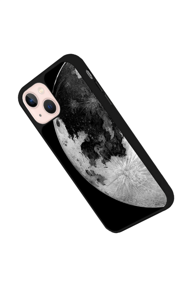 iPhone 13 Mini Uyumlu Ay Tasarımlı Glossy Premium Kılıf