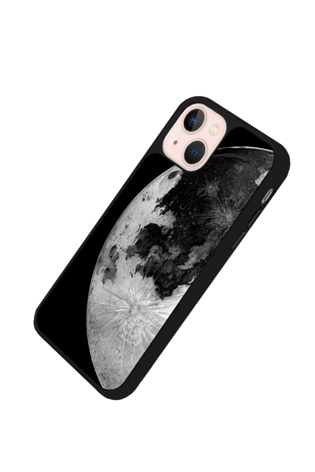 iPhone 13 Mini Uyumlu Ay Tasarımlı Glossy Premium Kılıf