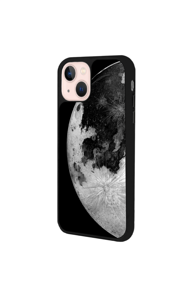 iPhone 13 Mini Uyumlu Ay Tasarımlı Glossy Premium Kılıf