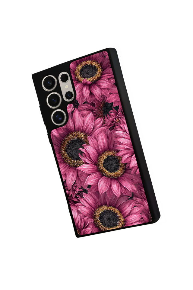 Samsung Galaxy S24 Ultra Uyumlu Cicek Tasarımlı Glossy Premium Kılıf