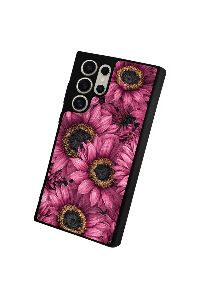 Samsung Galaxy S24 Ultra Uyumlu Cicek Tasarımlı Glossy Premium Kılıf