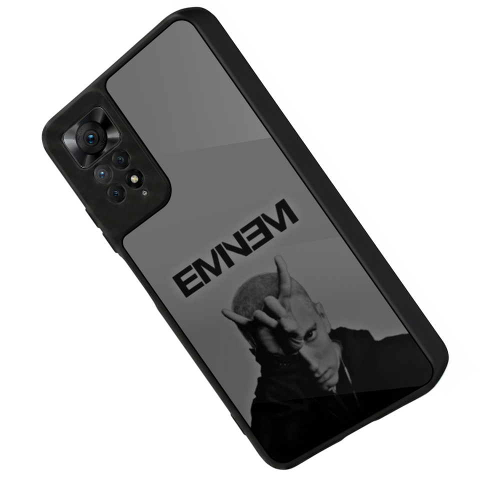 Xiaomi Redmi Note 11 Pro Uyumlu Eminem Tasarımlı Glossy Premium Kılıf