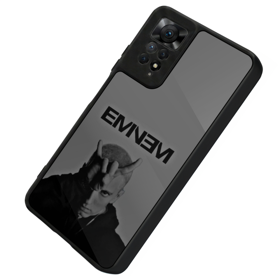Xiaomi Redmi Note 11 Pro Uyumlu Eminem Tasarımlı Glossy Premium Kılıf
