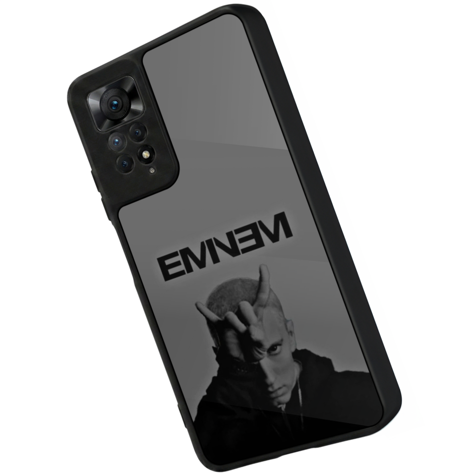 Xiaomi Redmi Note 11 Pro Uyumlu Eminem Tasarımlı Glossy Premium Kılıf