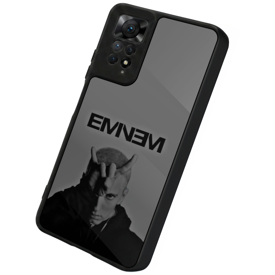 Xiaomi Redmi Note 11 Pro Uyumlu Eminem Tasarımlı Glossy Premium Kılıf