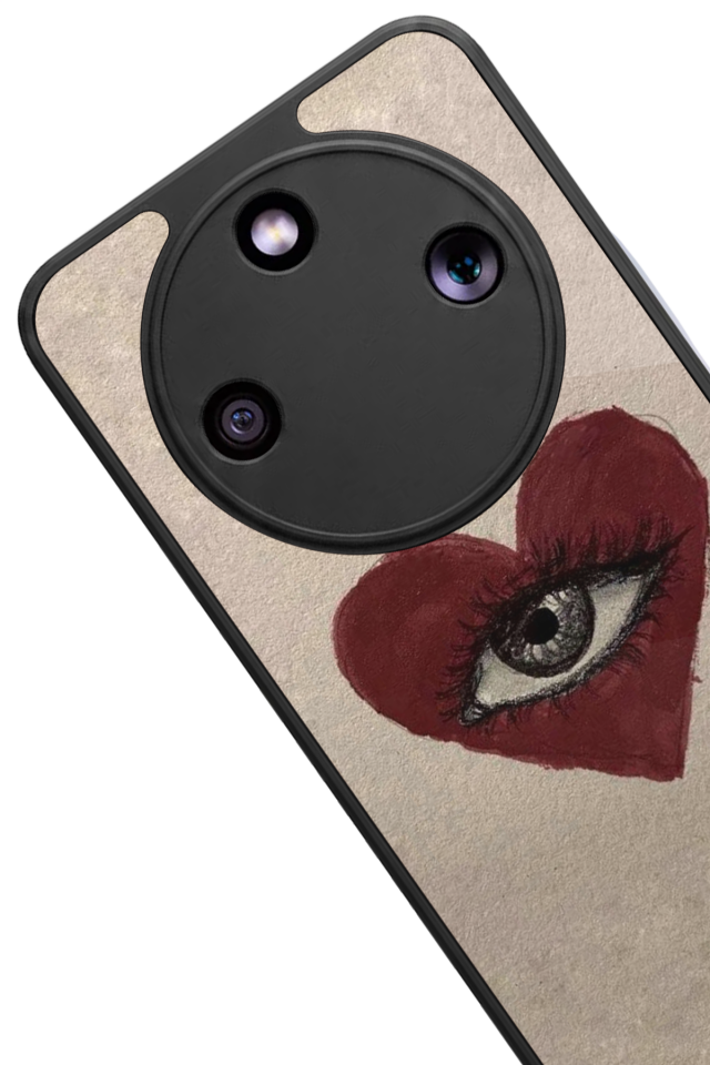Honor Magic 8 Lite Uyumlu Kalp Love Tasarımlı Glossy Premium Kılıf