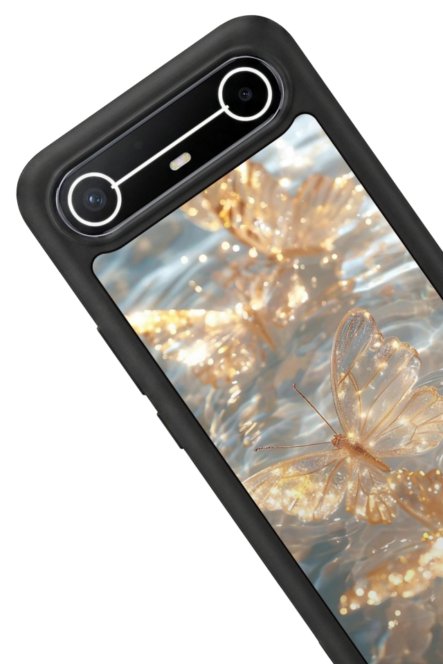 Tecno Spark Slim 5G Uyumlu Kelebek Tasarımlı Glossy Premium Kılıf