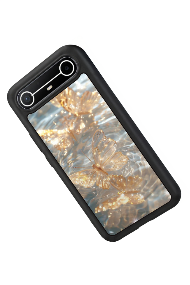 Tecno Spark Slim 5G Uyumlu Kelebek Tasarımlı Glossy Premium Kılıf