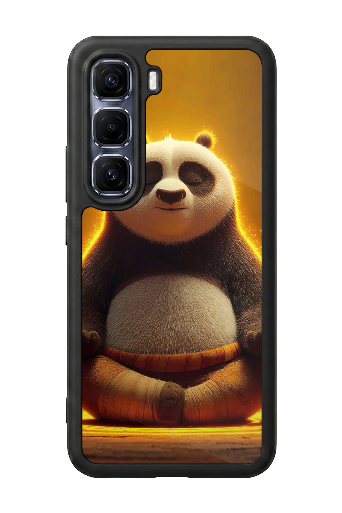 Infinix Hot 60 Pro Plus Uyumlu Kung Fu Panda Tasarımlı Glossy Premium Kılıf