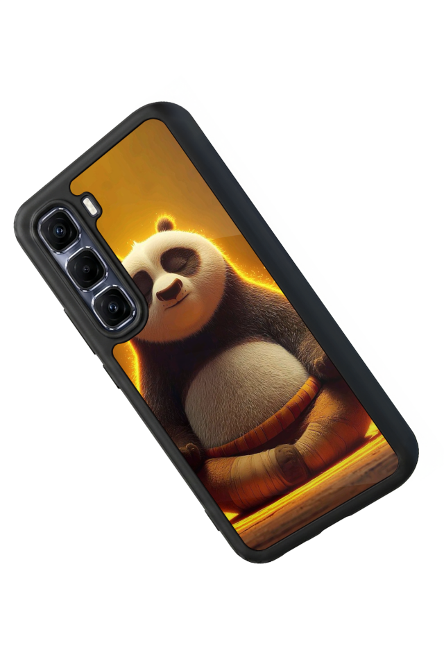 Infinix Hot 60 Pro Plus Uyumlu Kung Fu Panda Tasarımlı Glossy Premium Kılıf