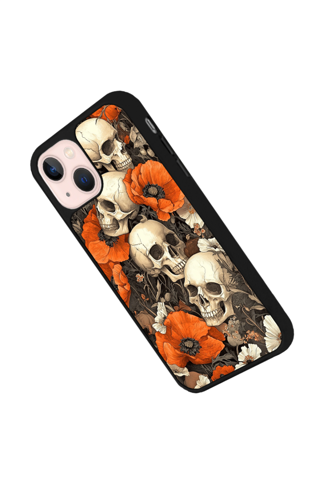 iPhone 13 Mini Uyumlu KuruKafa Tasarımlı Glossy Premium Kılıf