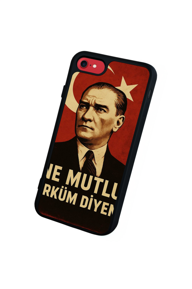 iPhone 7 Uyumlu  Mustafa Kemal Ataturk Tasarımlı Glossy Premium Kılıf