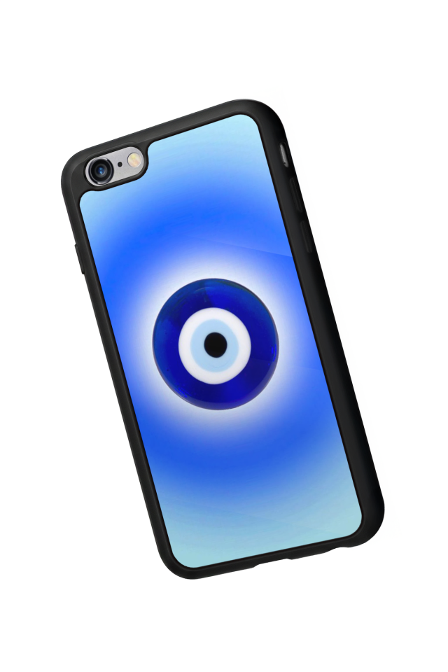 iPhone 6s Plus Uyumlu Nazar Tasarımlı Glossy Premium Kılıf
