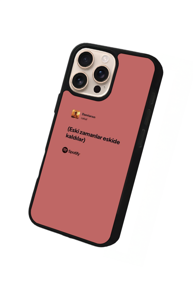 iPhone 14 Pro Max Uyumlu Sarki Sozleri Tasarımlı Glossy Premium Kılıf