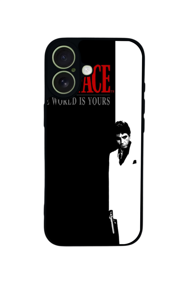 iPhone 17 Uyumlu Scarface Tasarımlı Glossy Premium Kılıf