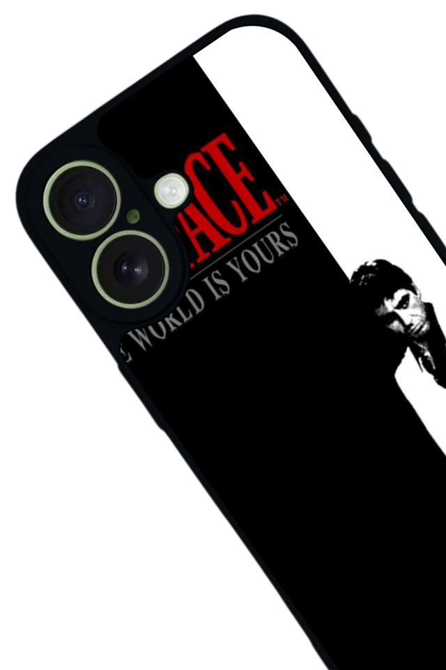 iPhone 17 Uyumlu Scarface Tasarımlı Glossy Premium Kılıf