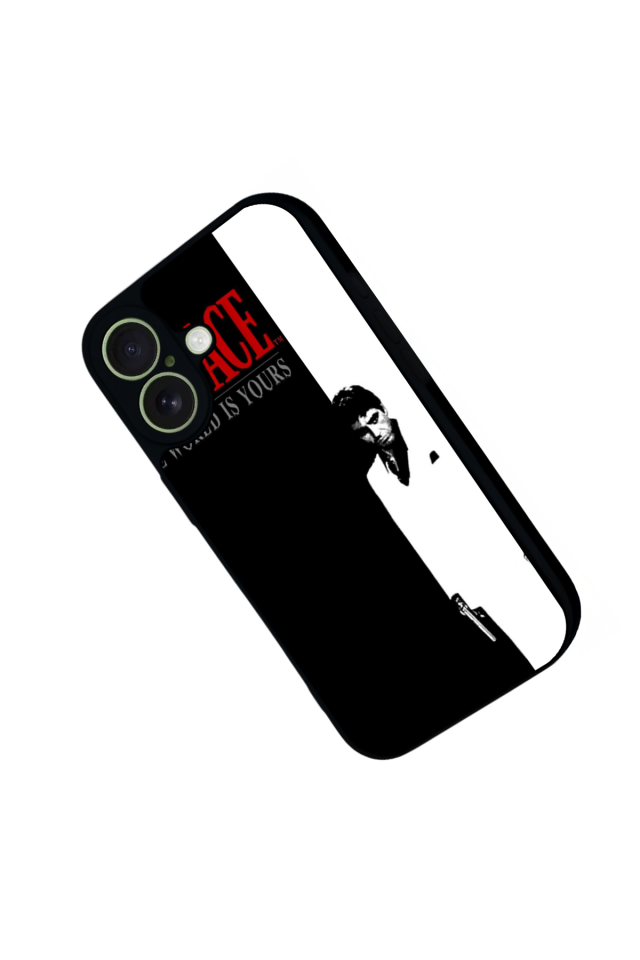 iPhone 17 Uyumlu Scarface Tasarımlı Glossy Premium Kılıf