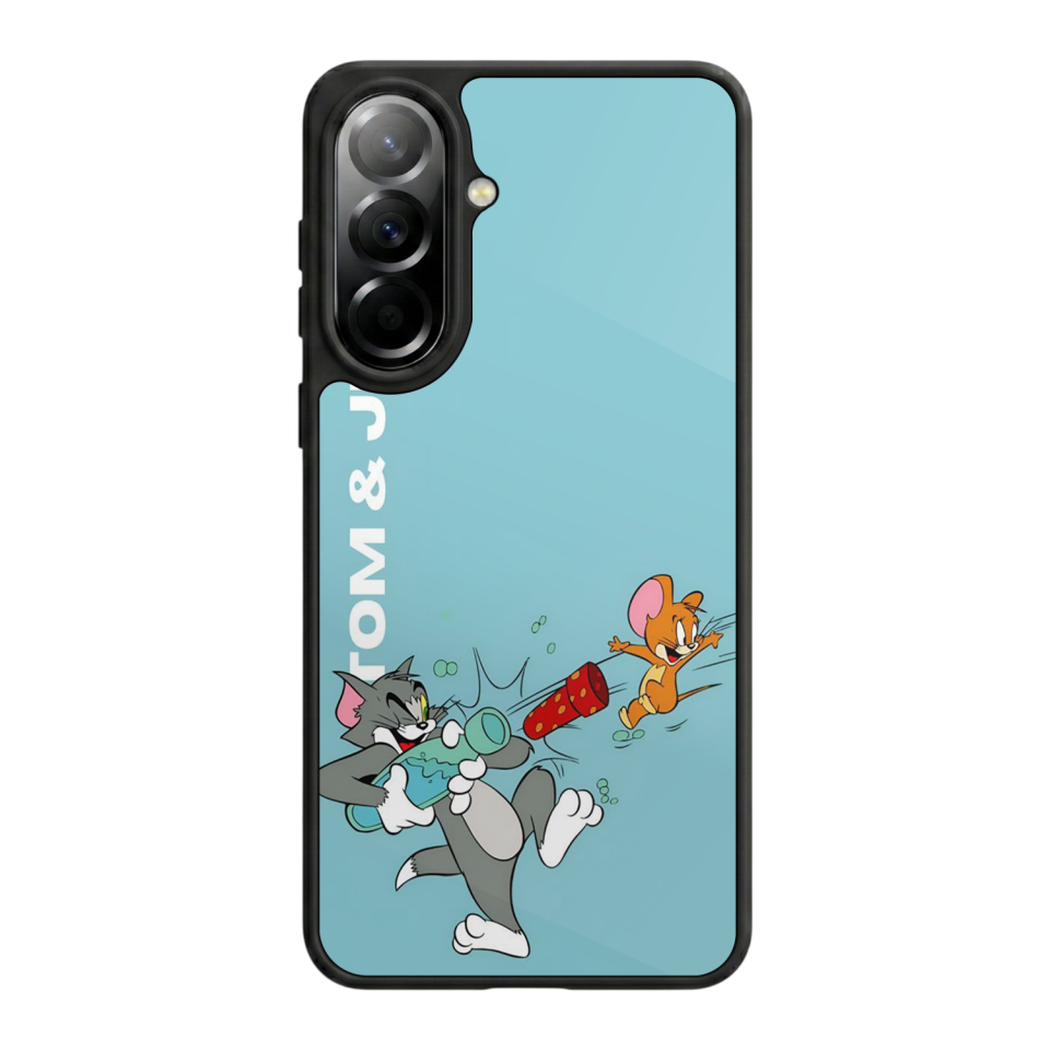 Samsung Galaxy A57 Uyumlu Tom And Jerry Tasarımlı Glossy Premium Kılıf