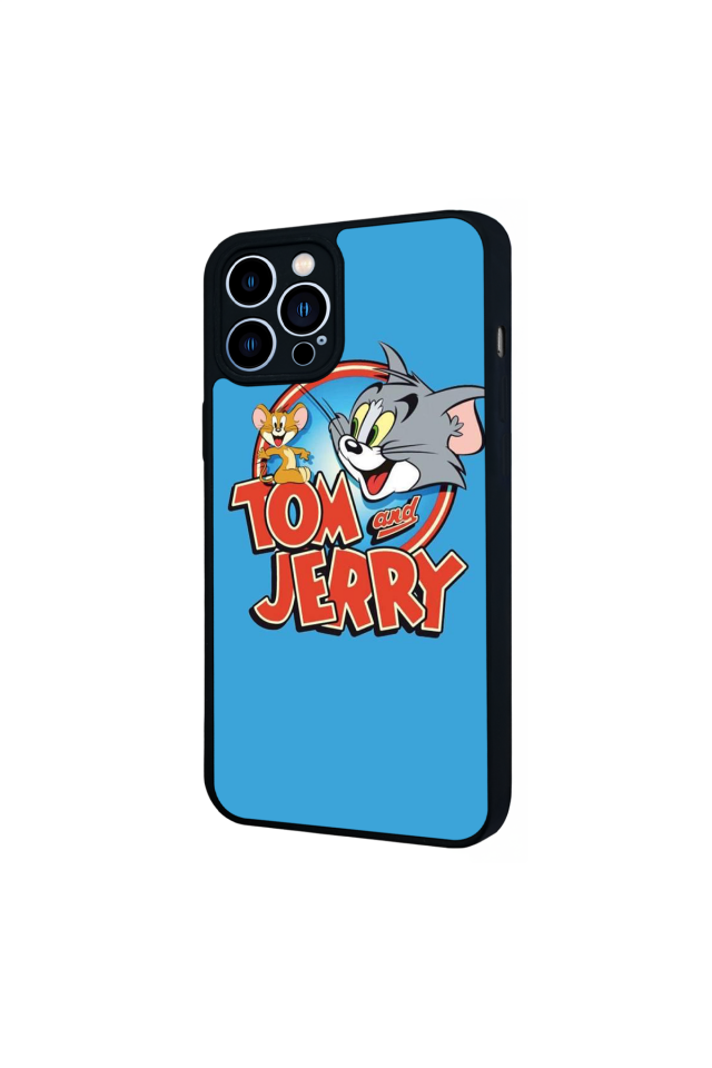 iPhone 12 Pro Max Uyumlu Tom And Jerry Tasarımlı Glossy Premium Kılıf