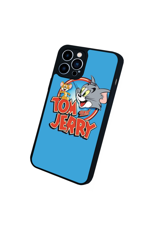 iPhone 12 Pro Max Uyumlu Tom And Jerry Tasarımlı Glossy Premium Kılıf