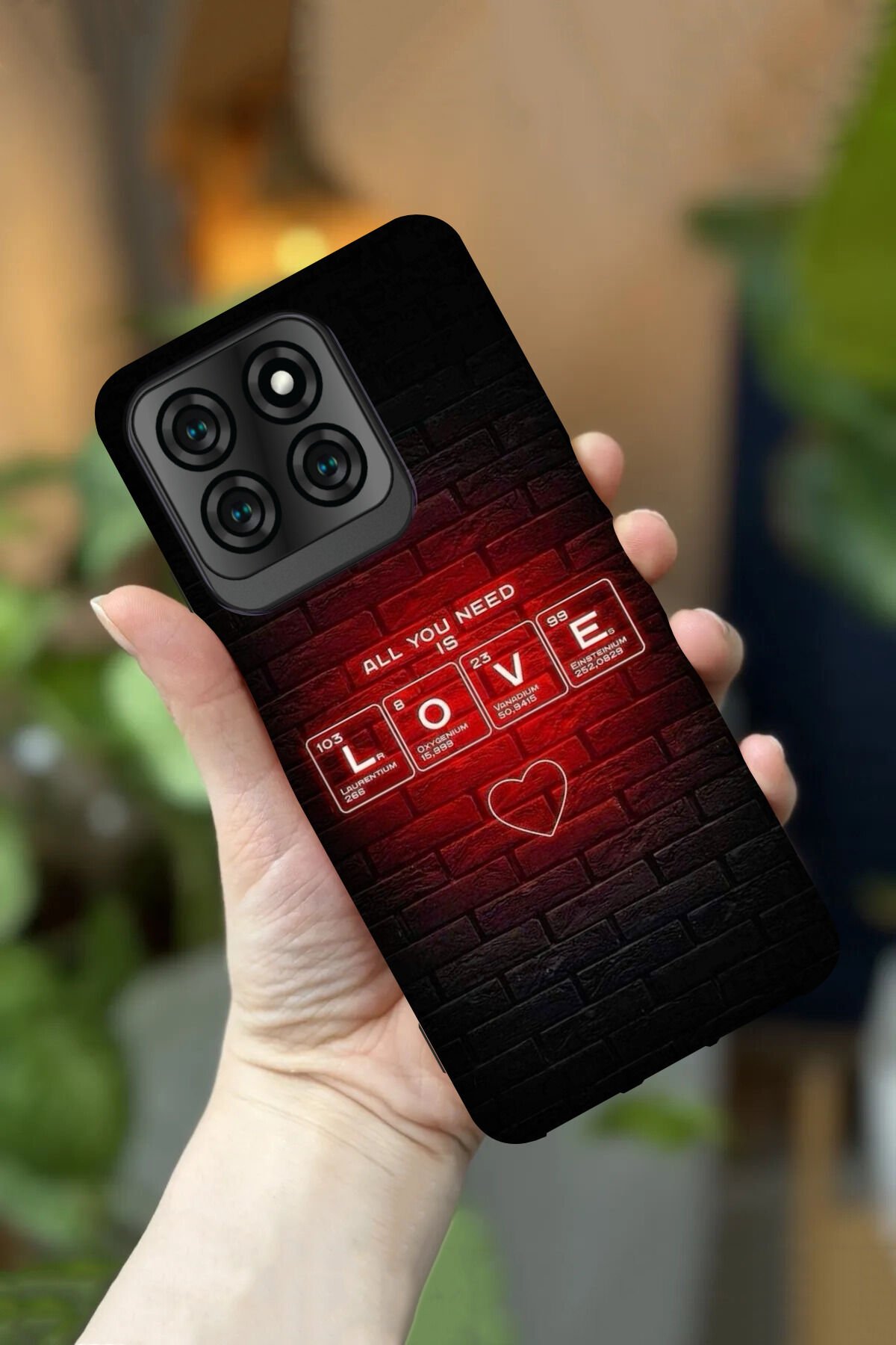 Reeder S71 Uyumlu Kamera Korumalı Love Desenli HD Baskılı Silikon Kılıf