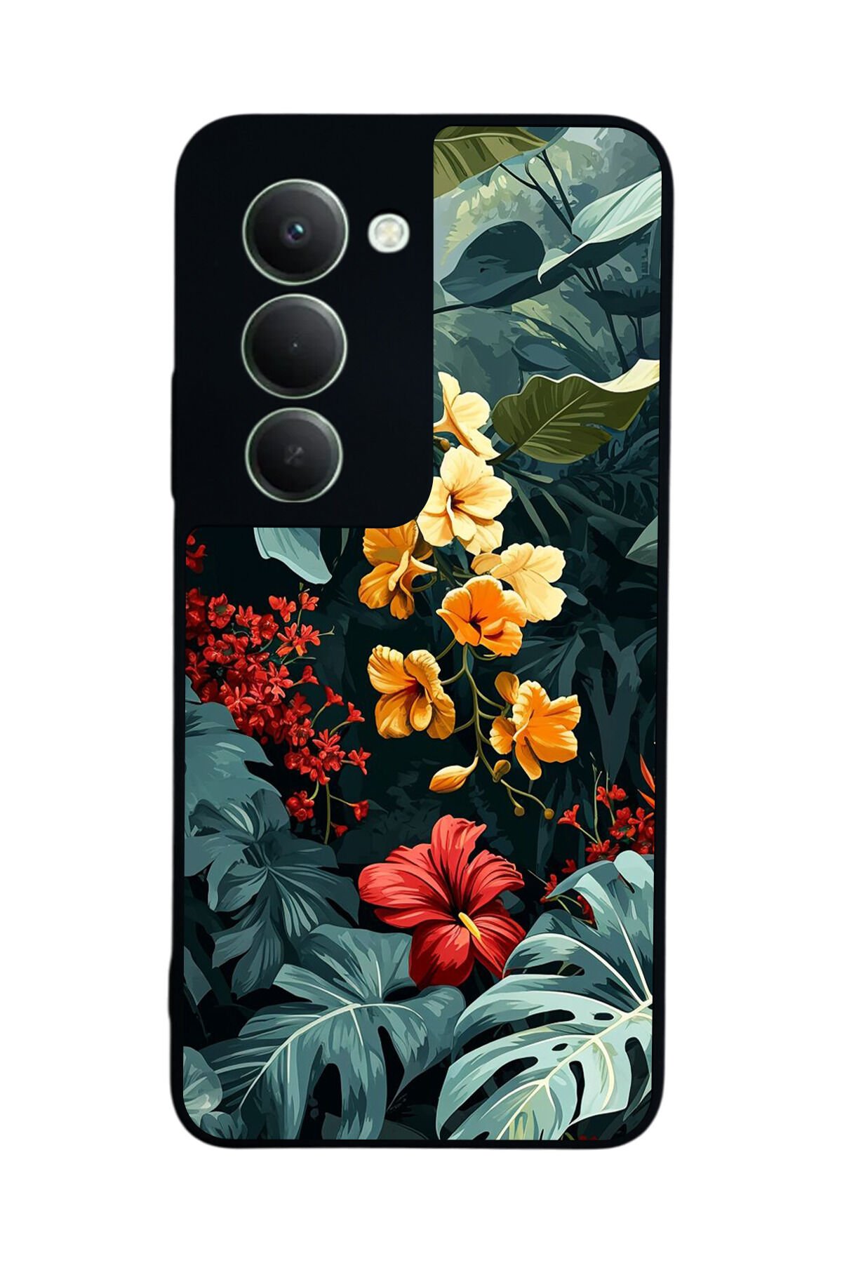 Xiaomi Redmi 15 5G Uyumlu Botanik Tasarımlı Glossy Premium Kılıf
