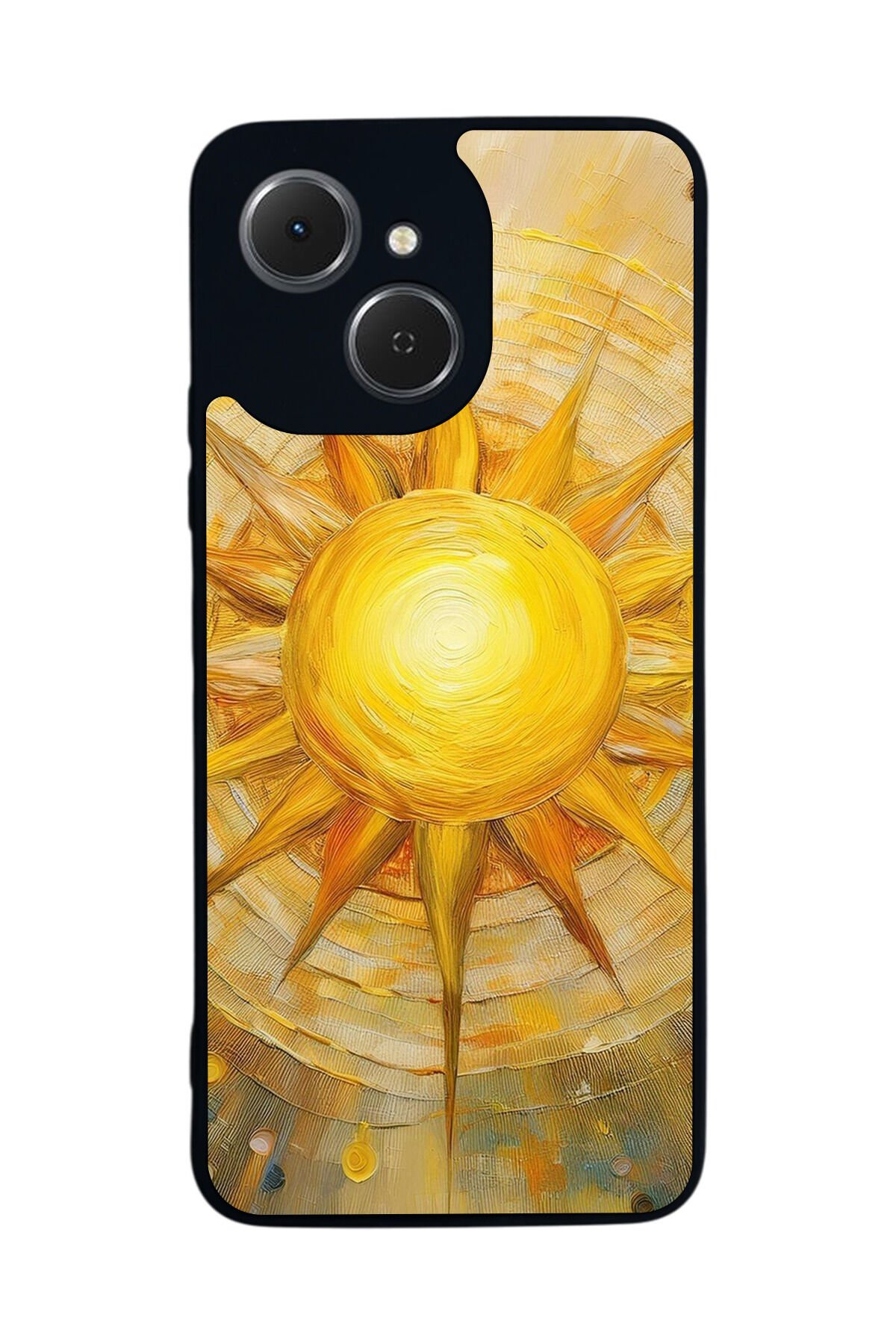 Tecno Spark 40C Uyumlu Güneş Tasarımlı Glossy Premium Kılıf