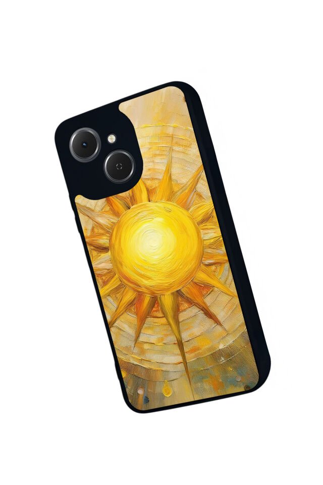 Tecno Spark 40C Uyumlu Güneş Tasarımlı Glossy Premium Kılıf