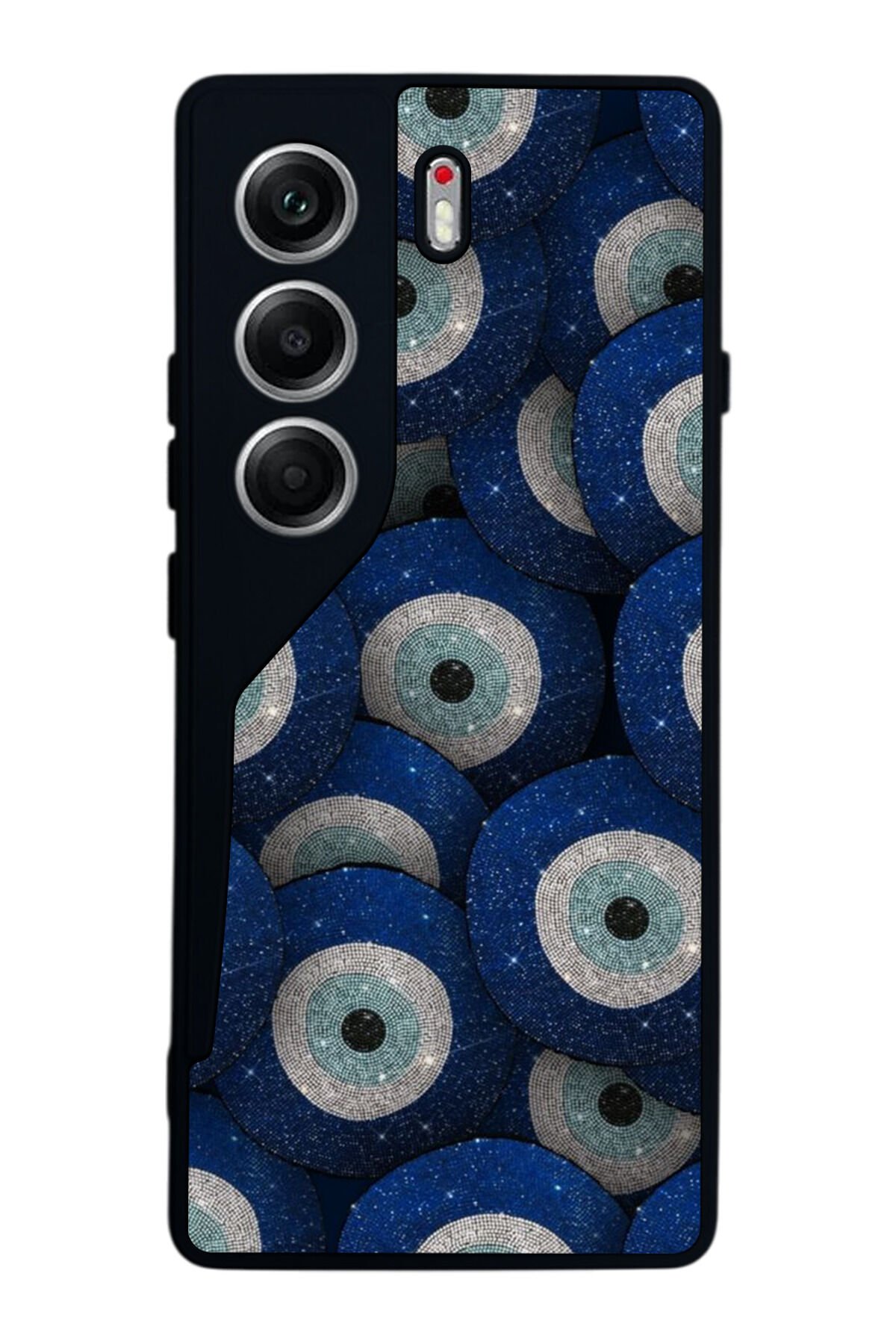Tecno Camon 40 Uyumlu Nazar Tasarımlı Glossy Premium Kılıf