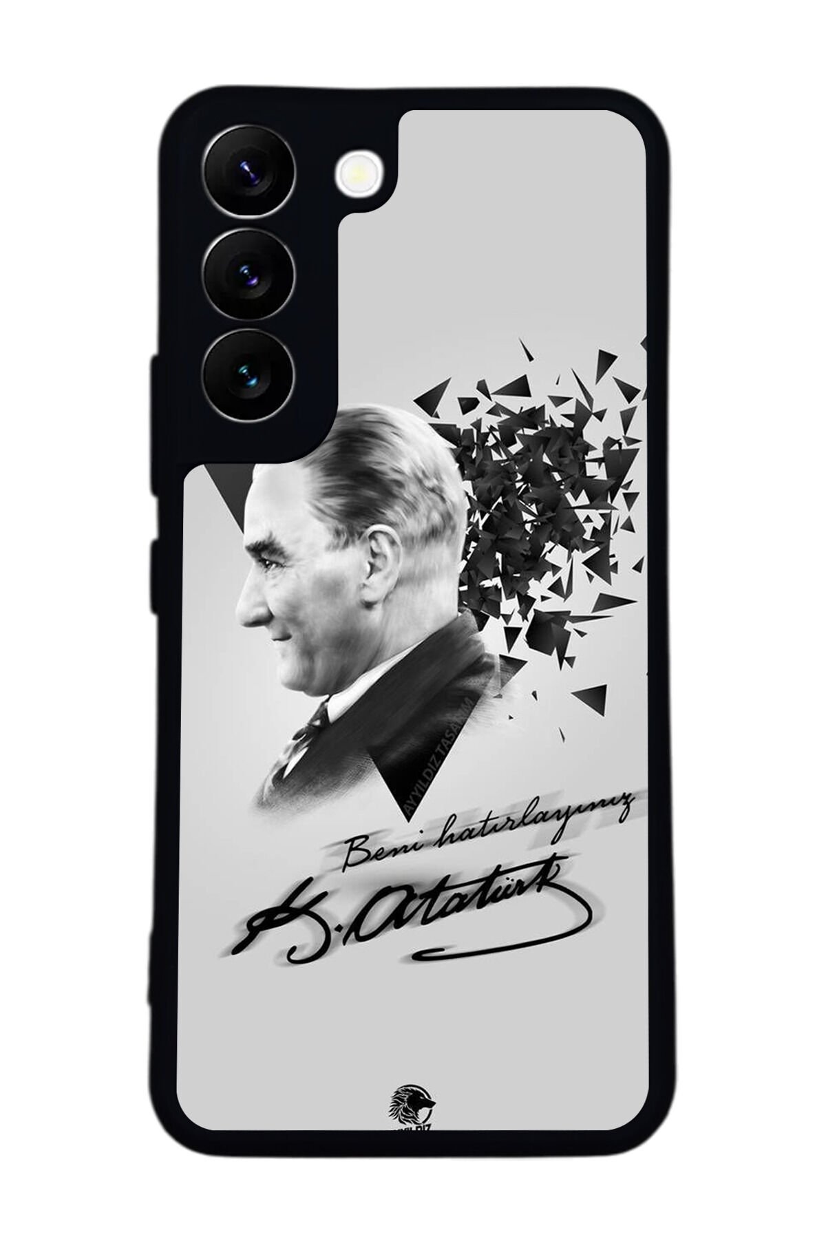 Samsung Galaxy S22 Uyumlu Mustafa Kemal Ataturk Tasarımlı Glossy Premium Kılıf