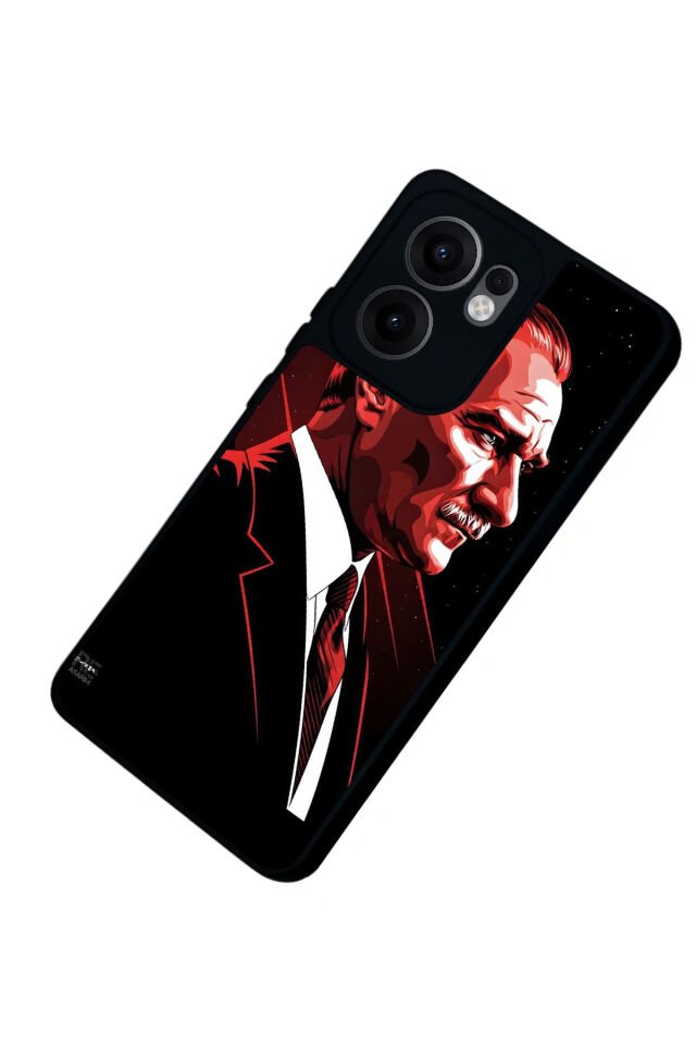 Oppo Reno 13F Uyumlu Mustafa Kemal Ataturk Tasarımlı Glossy Premium Kılıf