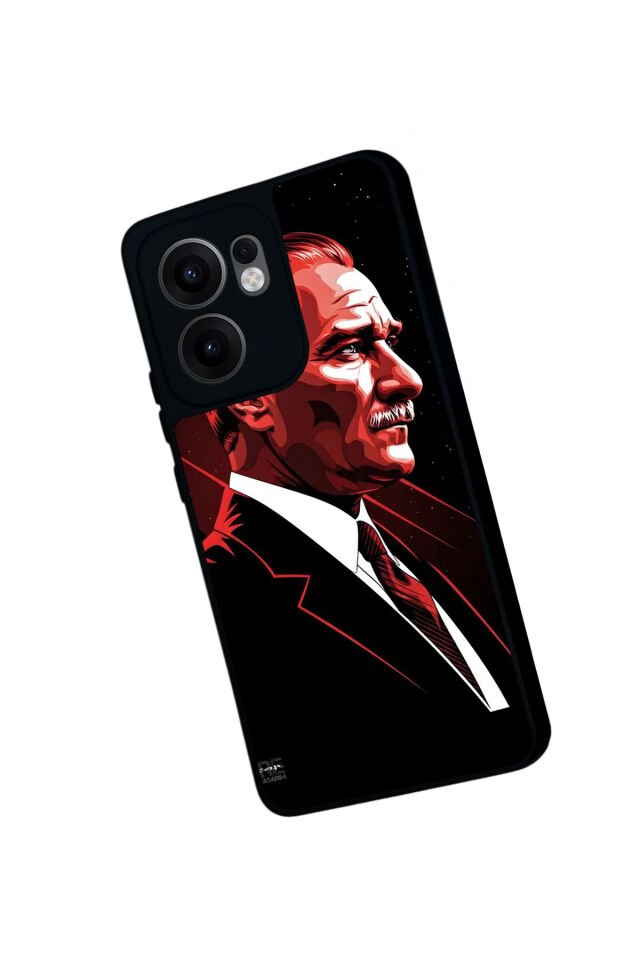 Oppo Reno 13F Uyumlu Mustafa Kemal Ataturk Tasarımlı Glossy Premium Kılıf