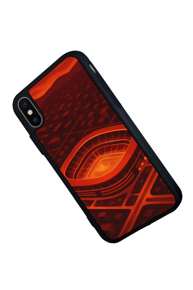iPhone X/ XS Uyumlu Aslan Tasarımlı Glossy Premium Kılıf