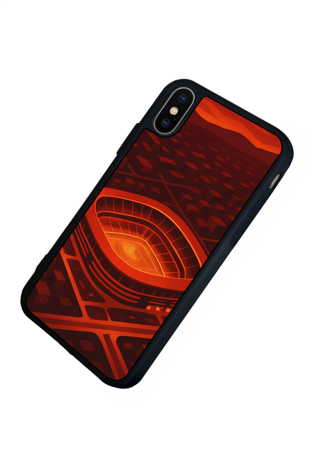 iPhone X/ XS Uyumlu Aslan Tasarımlı Glossy Premium Kılıf